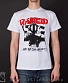 футболка rancid "and out come the wolves" (белая)