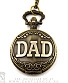 часы карманные на цепочке "dad" (бронза)