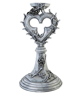 подсвечник сердце с розами