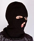 шапка балаклава вязаная (черная)