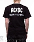 футболка ac/dc "highway to hell" (группа, красный фон)