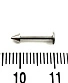Лабрет Сталь с Шипом 1,2 х 10 х 3