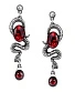 серьги alchemy gothic (алхимия готик) e336 serpent's eye