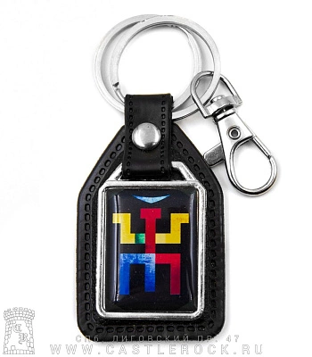 брелок прямоугольный на подкладке пикник (лого)