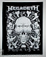 нашивка на спину megadeth "13"