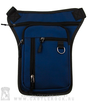 сумка на пояс синяя (к/з)