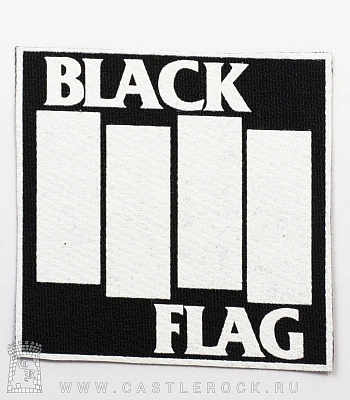 нашивка black flag (лого белое)