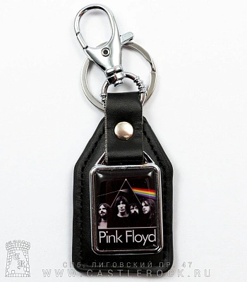 брелок прямоугольный на подкладке pink floyd "the dark side of the moon" (группа)