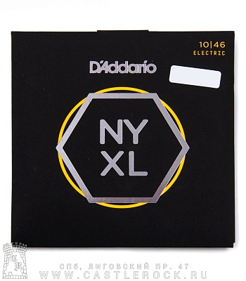 струны d'addario никелированные для электрогитары nyxl1046