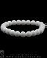 браслет из натурального камня агат белый (8 мм)