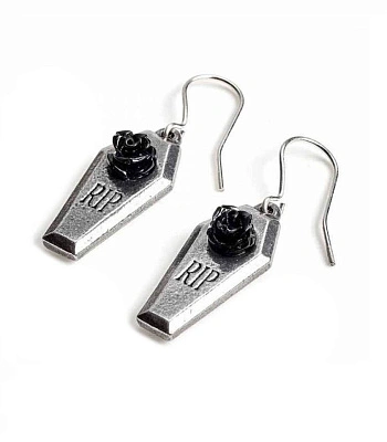 серьги alchemy gothic (алхимия готик) e432 rip rose