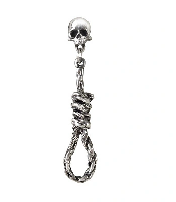 серьга alchemy gothic (алхимия готик) e256 hang man's noose