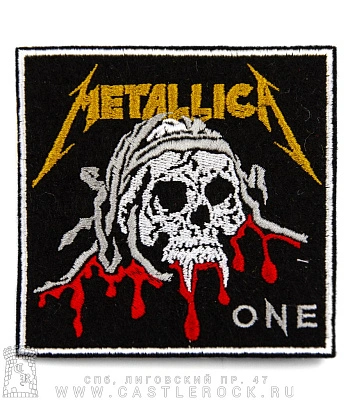 нашивка metallica "one" (вышивка)