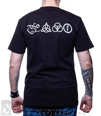 футболка led zeppelin (дирижабль ч/б)