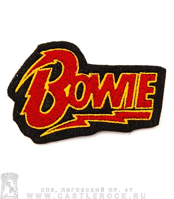 нашивка david bowie (лого, вышивка)