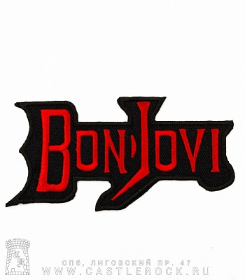 нашивка термо bon jovi (лого, вышивка)