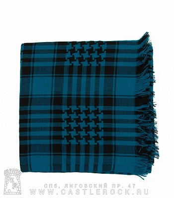 арафатка черно-бирюзовая