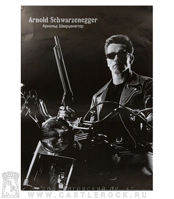 плакат arnold schwarzenegger "terminator" (ч/б)