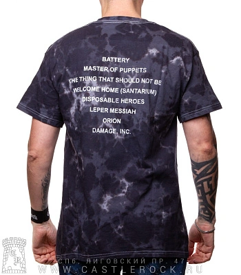 футболка metallica "master of puppets" (варенка, серая)