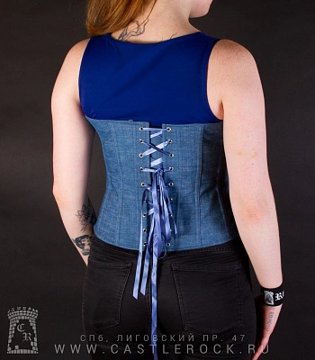 корсет джинсовый (светлый)