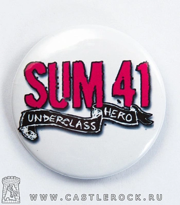 значок sum 41 "underclass hero"