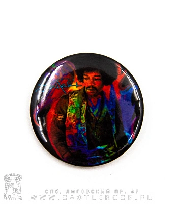 значок jimi hendrix (автограф)