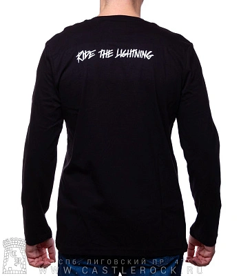 футболка metallica "ride the lightning" (принт темный) д/р
