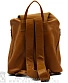 рюкзак кожаный o'skull коричневый светлый (два кармана)