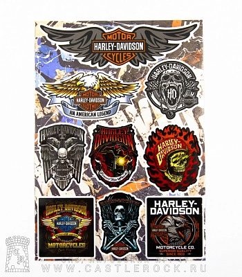 набор наклеек harley-davidson 02 (стикерпак)