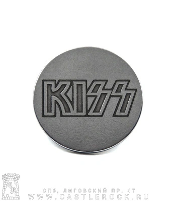значок цанга рельефный kiss (лого)