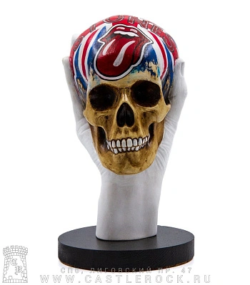 статуэтка череп в руке rolling stones