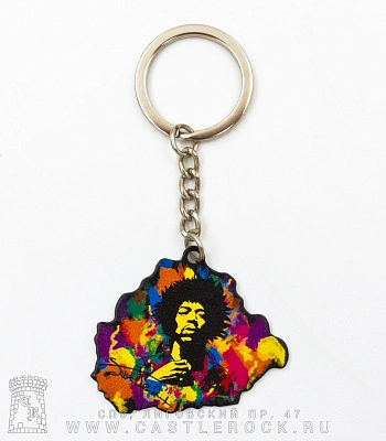 брелок металлический jimi hendrix