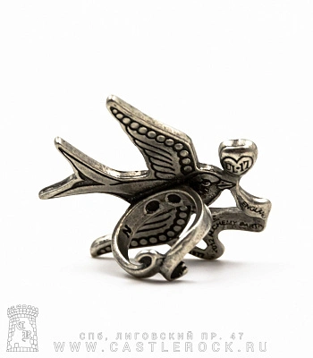 кольцо alchemy gothic (алхимия готик) ulfr4 swallow love