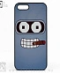 чехол для iphone futurama bender бендер (с сигарой)