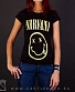 женская футболка nirvana (смайл)