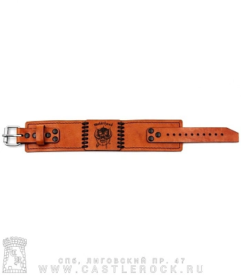 браслет кожаный с гравировкой motorhead