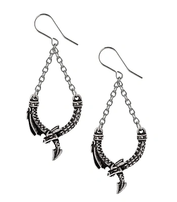 серьги alchemy gothic (алхимия готик) e498 dragon's lure