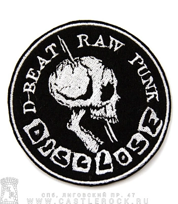 нашивка disclose "d-beat raw punk" (вышивка)