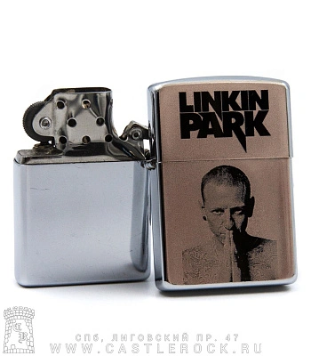 зажигалка с гравировкой linkin park chester bennington