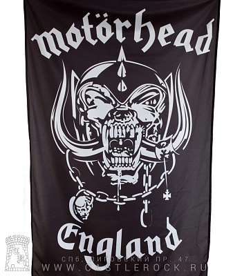 постер тканевый motorhead "england" (черный)