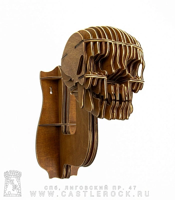 держатель для головных уборов череп