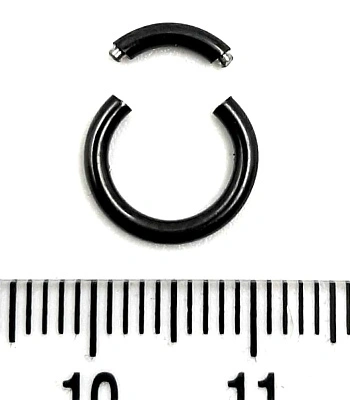 Сегментное Кольцо Сталь Черное 1,6 х 8