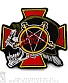 нашивка slayer (череп и крест, вышивка)
