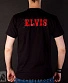 футболка elvis presley (портрет ч/б, надпись красная)