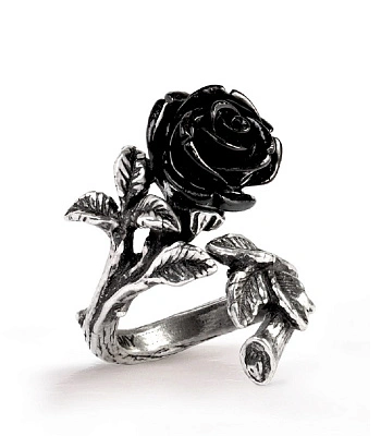 кольцо alchemy gothic (алхимия готик) r241 wild black rose