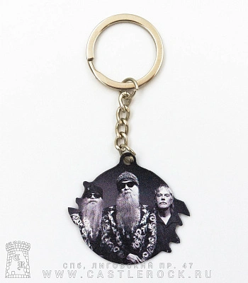 брелок металлический zz top