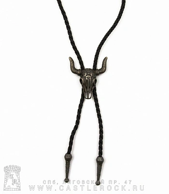 боло череп бизона с геральдической лилией