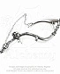 серьга кафф alchemy gothic (алхимия готик) e296 the harvester