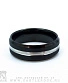 кольцо стальное полоса металлик (матовое, скошенная кромка, черное)
