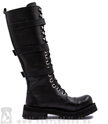 ботинки woofer 16 бл. ремни. натуральный мех